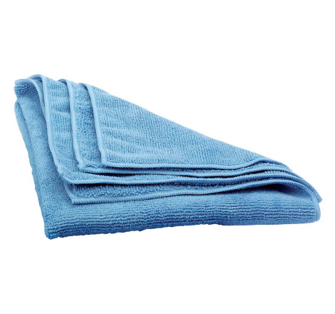 Microfibres Draper Tools 400x400mm (x2) - nettoyage moto sans traces haute absorption