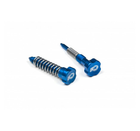 Vis de réglage carburateur S3 Enduro ralenti + air + ressorts bleu