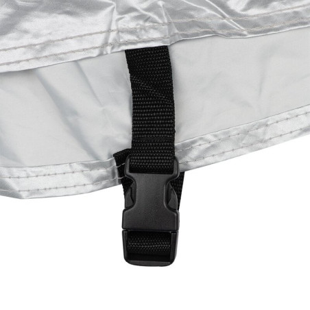 Housse de protection extérieur OXFORD Rainex noir/argent - Moto / Scooter avec Top case - M