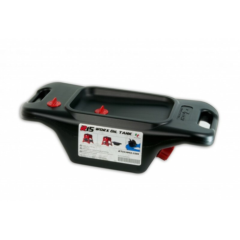 Bac de récupération RACETECH pour lève-moto TT R15 noir 5 L