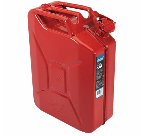 Bidon de carburant en acier DRAPER rouge 20 L