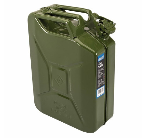 Bidon de carburant en acier DRAPER vert 20 L
