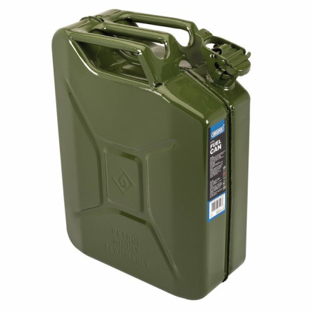 Bidon de carburant en acier DRAPER vert 20 L