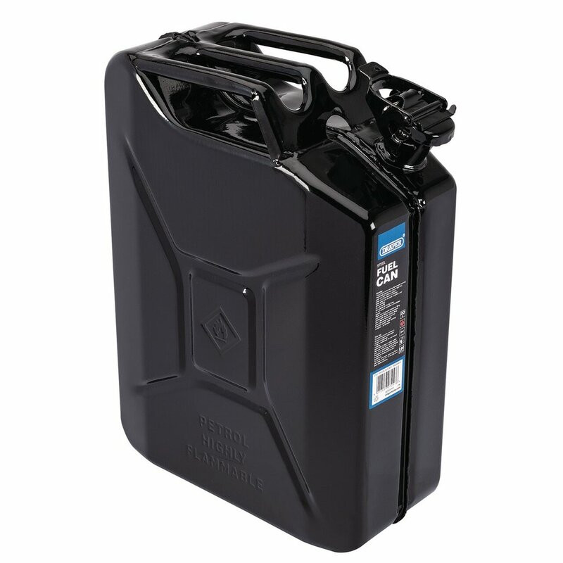 Bidon de carburant en acier DRAPER noir 20 L