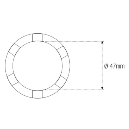 Douille à créneaux MOTION PRO Ø47 mm