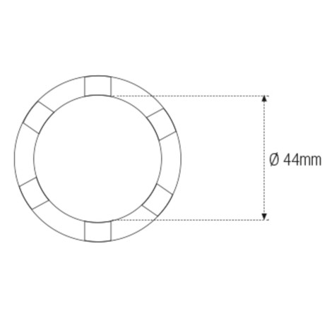 Douille à créneaux MOTION PRO Ø44 mm 3/8"