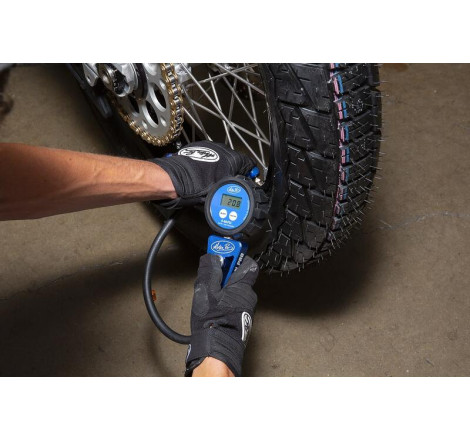 Manomètre numérique Motion Pro 60 psi pour pneus moto