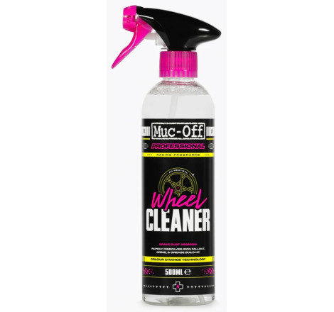 Nettoyant jantes Muc-Off Wheel Cleaner spray 500ml - dégraissant moto et voiture haute performance