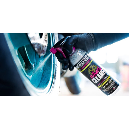 Nettoyant jantes Muc-Off Wheel Cleaner spray 500ml - dégraissant moto et voiture haute performance