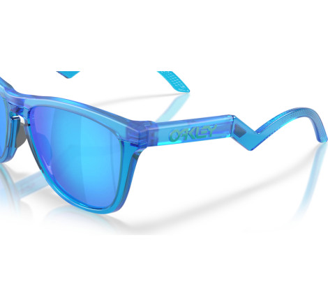 Lunettes de soleil OAKLEY Frogskins™ Hybrid Fabio Quartararo Signature Series Matte Acid Blue - verres Prizm Sapphire