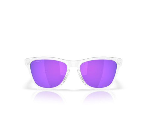 Lunettes de soleil OAKLEY Frogskins S Polished Clear - verres Prizm Violet