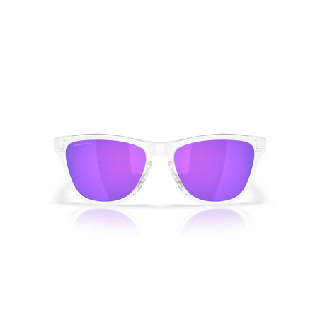 Lunettes de soleil OAKLEY Frogskins S Polished Clear - verres Prizm Violet