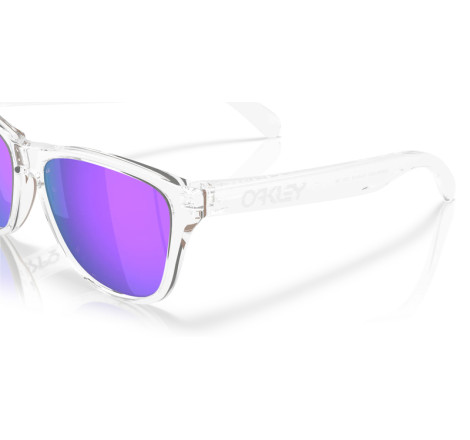 Lunettes de soleil OAKLEY Frogskins S Polished Clear - verres Prizm Violet