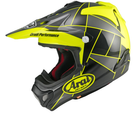 Casque ARAI MX-V EVO Peak Taille L - Jaune