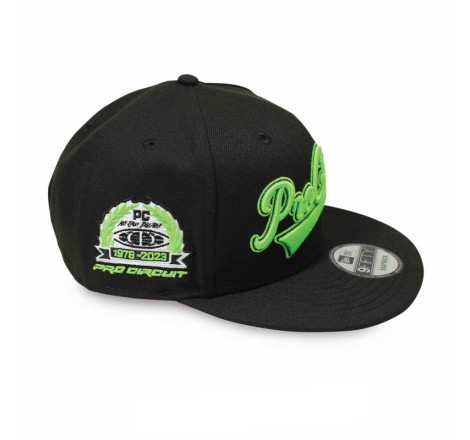 Casquette PRO CIRCUIT snapback - noir/vert fluo