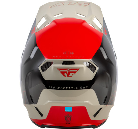 Casque FLY RACING Formula CC Glide – noir/rouge/gris, Taille M,