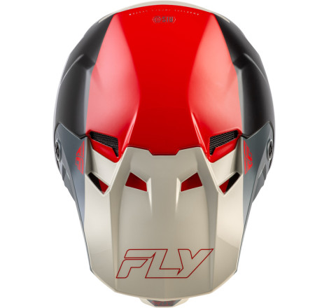 Casque FLY RACING Formula CC Glide – noir/rouge/gris, Taille M,