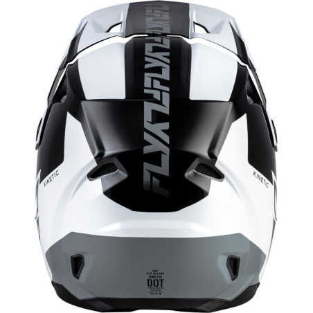 Casque FLY RACING Kinetic Crest – noir/blanc/gris, Taille M