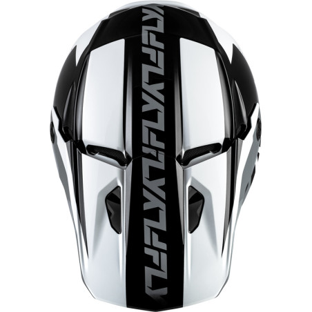 Casque FLY RACING Kinetic Crest – noir/blanc/gris, Taille M