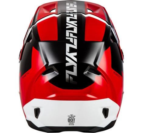 Casque FLY RACING Kinetic Crest – rouge/noir/blanc, Taille M