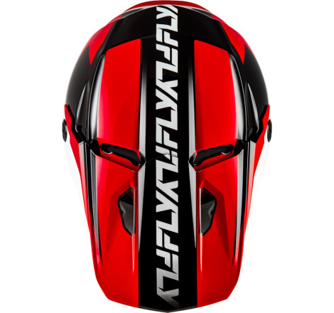 Casque FLY RACING Kinetic Crest – rouge/noir/blanc, Taille M