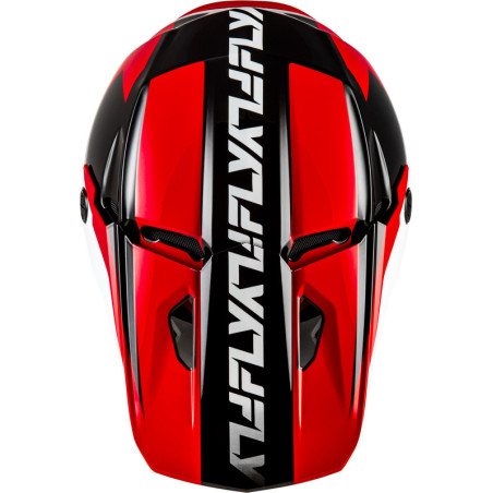 Casque FLY RACING Kinetic Crest – rouge/noir/blanc, Taille M