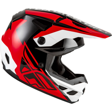 Casque FLY RACING Kinetic Crest – rouge/noir/blanc, Taille L