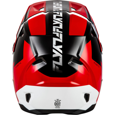 Casque FLY RACING Kinetic Crest – rouge/noir/blanc, Taille S