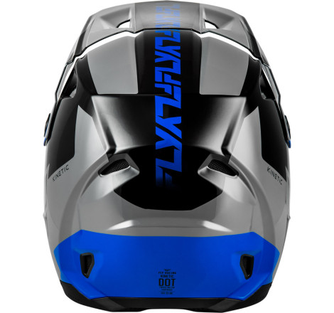 Casque FLY RACING Kinetic Crest – gris/noir/bleu, Taille M