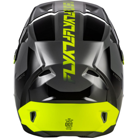 Casque FLY RACING Kinetic Crest – gris/noir/jaune fluo, Taille S