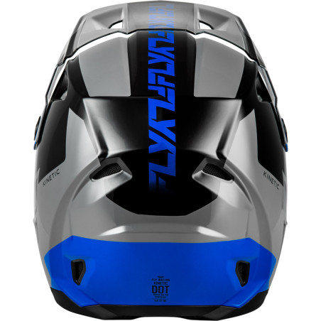 Casque FLY RACING Kinetic Crest – gris/noir/bleu, Taille S