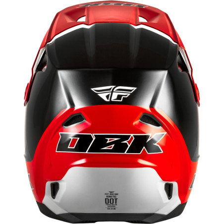Casque FLY RACING Kinetic Special Edition DBK – noir/rouge/gris, Taille S