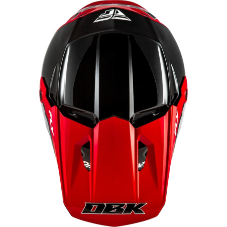Casque FLY RACING Kinetic Special Edition DBK – noir/rouge/gris, Taille S