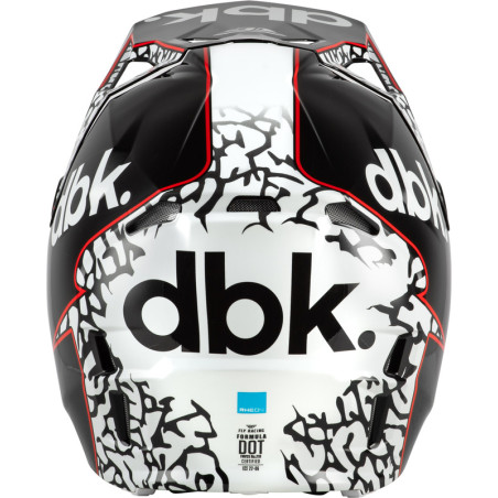 Casque FLY RACING Formula CP Special Edition DBK – noir/blanc/rouge, Taille M