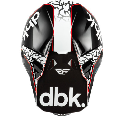 Casque FLY RACING Formula CP Special Edition DBK – noir/blanc/rouge, Taille M