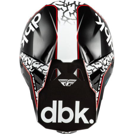 Casque FLY RACING Formula CP Special Edition DBK – noir/blanc/rouge, Taille M