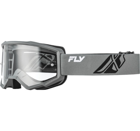 Masque FLY RACING Focus Gris/Noir – écran clair