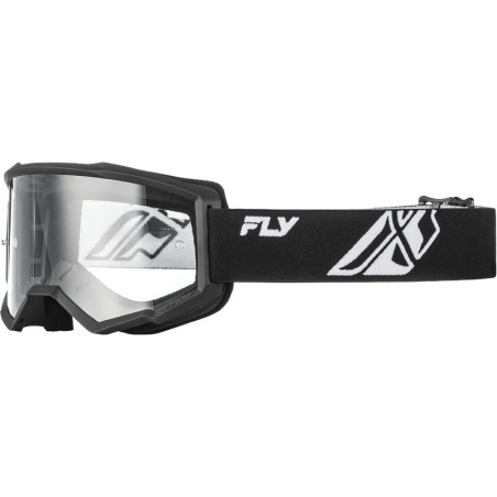 Masque FLY RACING Focus Noir/Blanc – écran clair