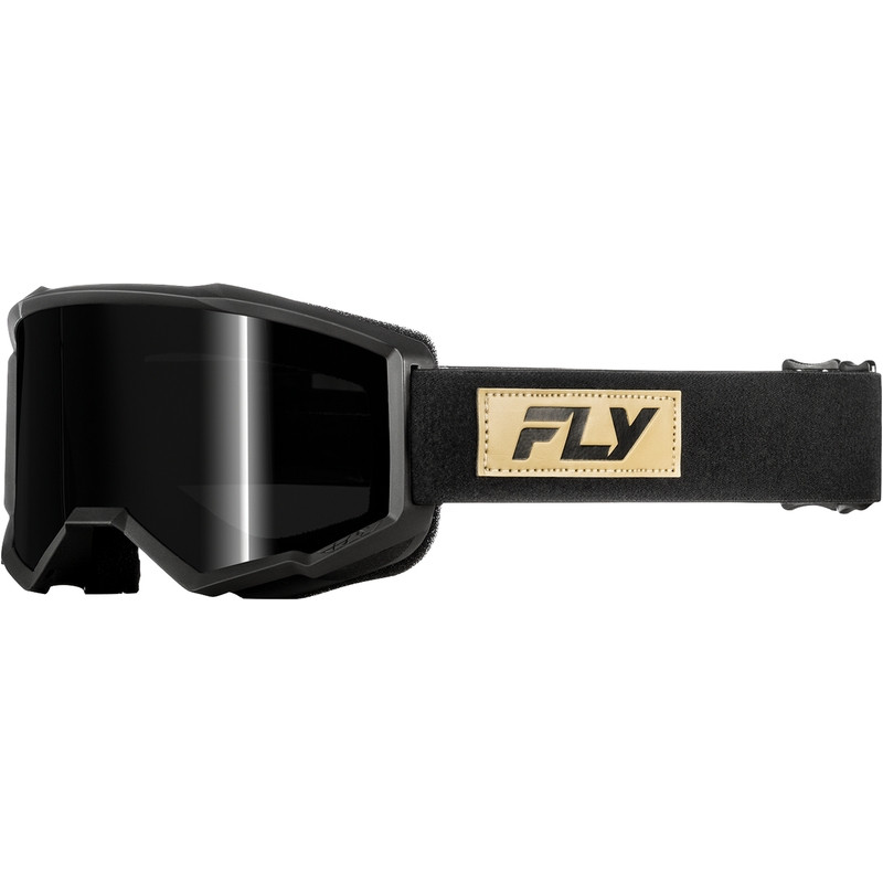 Masque FLY RACING Focus Sand Noir – écran fumé foncé