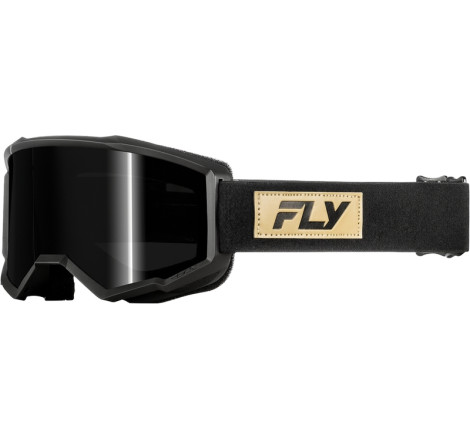 Masque FLY RACING Focus Sand Noir – écran fumé foncé