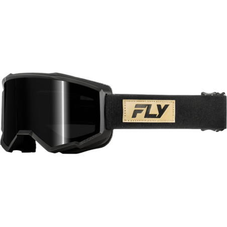 Masque FLY RACING Focus Sand Noir – écran fumé foncé