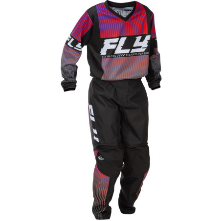 Pantalon enfant FLY RACING F-16 Taille 24 - noir/rouge/violet