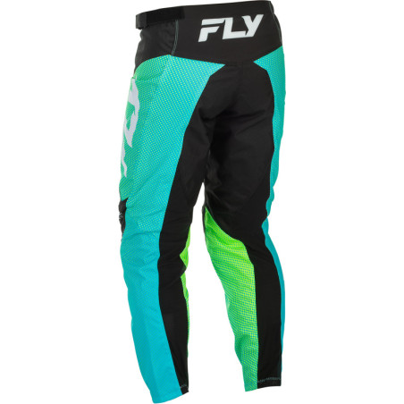 Pantalon FLY RACING F-16 Taille 36 - Aqua/noir/blanc