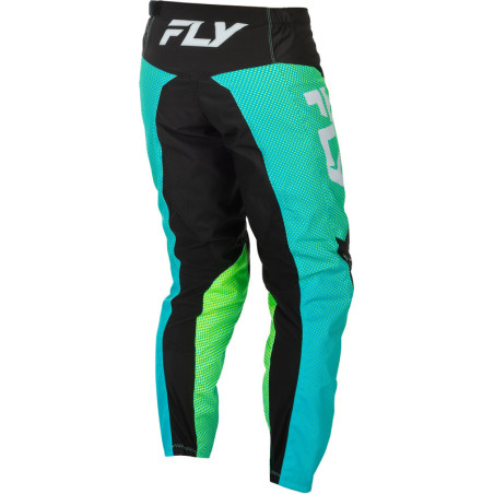 Pantalon FLY RACING F-16 Taille 36 - Aqua/noir/blanc