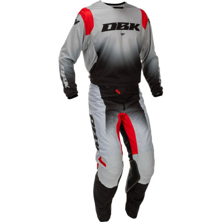 Pantalon FLY RACING Kinetic DBK Taille 34 - gris/noir/rouge