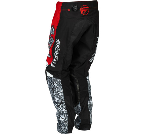 Pantalon enfant FLY RACING Kinetic Mutant - rouge/blanc/noir