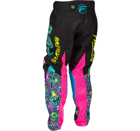 Pantalon enfant FLY RACING Kinetic Mutant Taille 24 - noir/multi