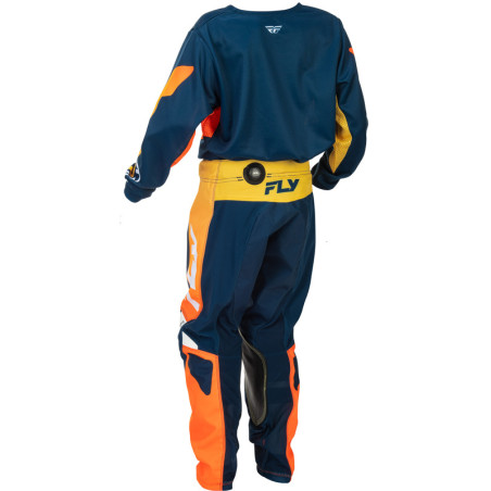 Pantalon enfant FLY RACING Kinetic Taille 24 - Navy/orange