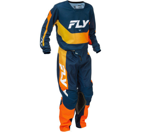 Pantalon enfant FLY RACING Kinetic Taille 22 - Navy/orange