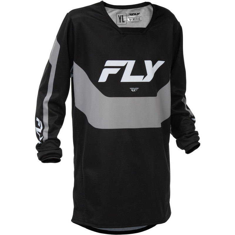Maillot enfant FLY RACING Kinetic Taille YL - noir/gris